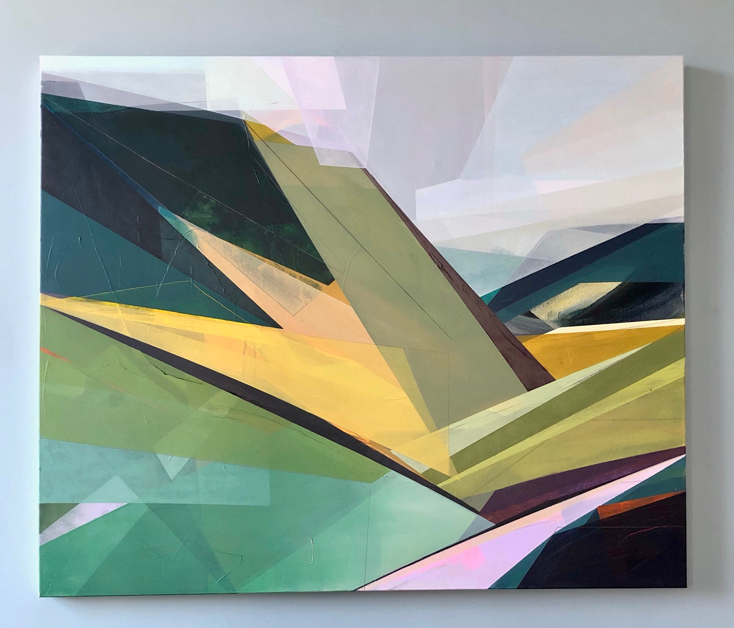 Peaks and Valleys - 120 x 100cm