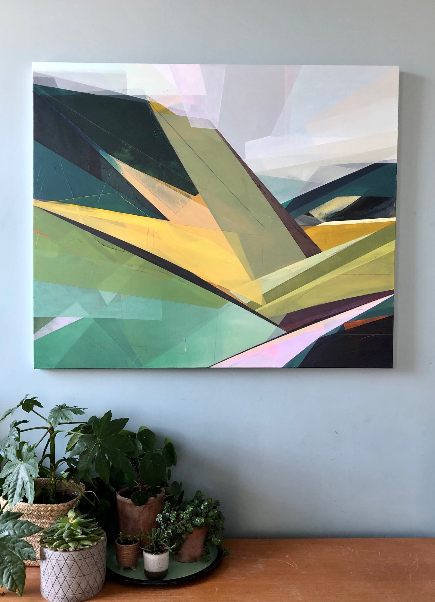 Peaks and Valleys - 120 x 100cm