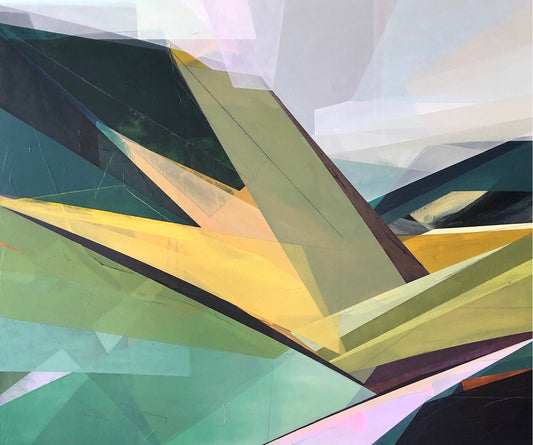 Peaks and Valleys - 120 x 100cm