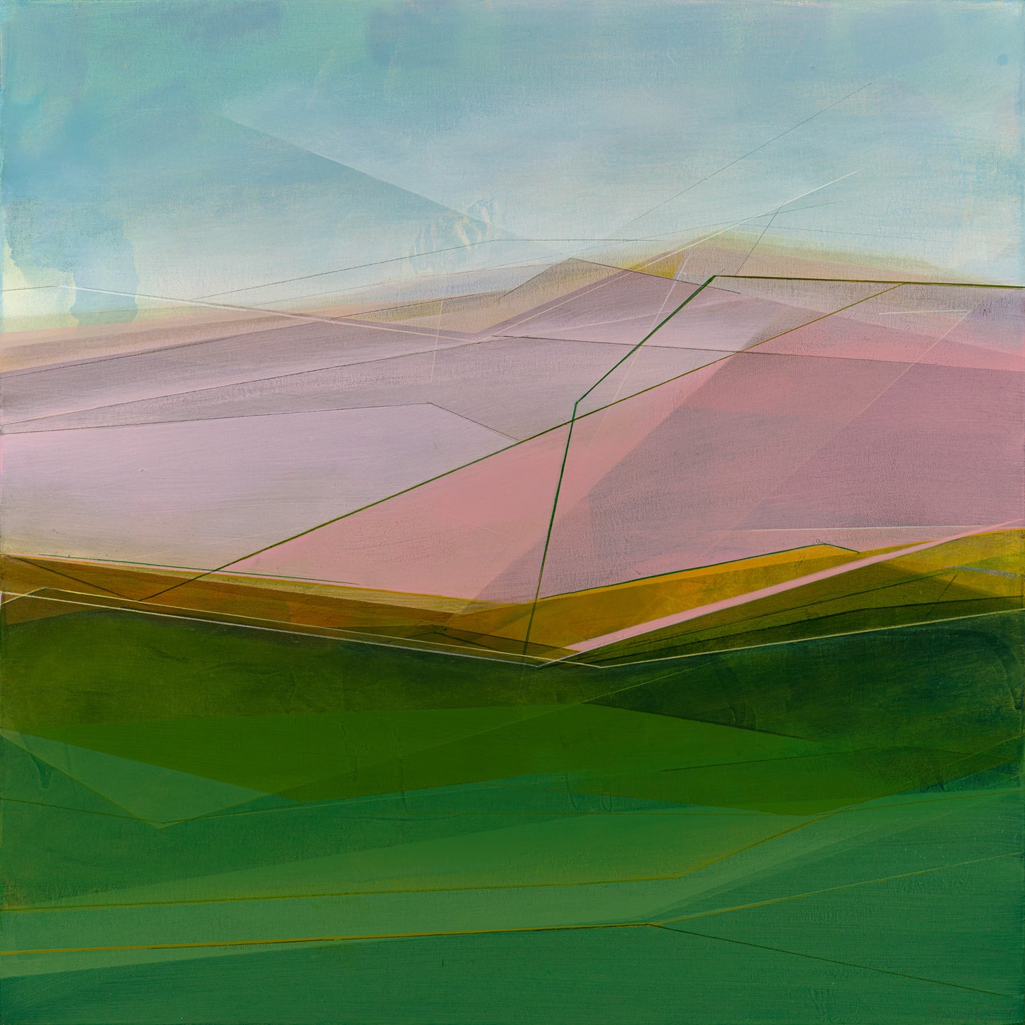 ‘bathed in light’