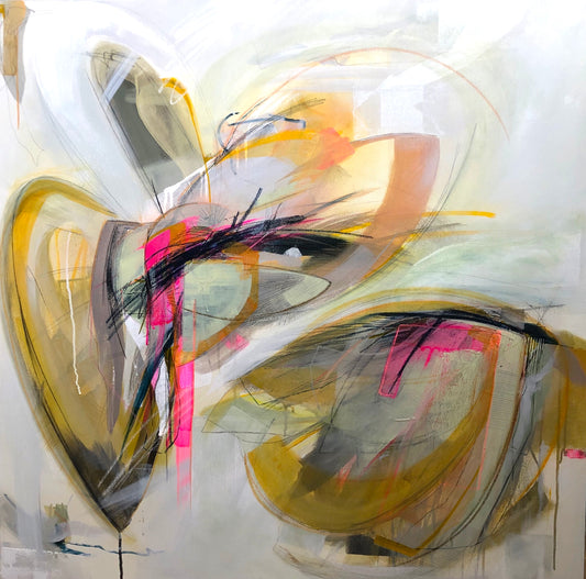 One thing to another - 100 x 100cm